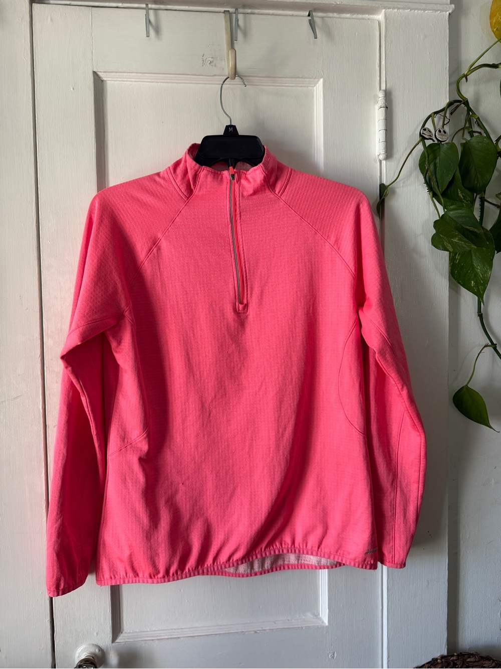 Avia Zip-Front Pullover Sweater - Hot Pink